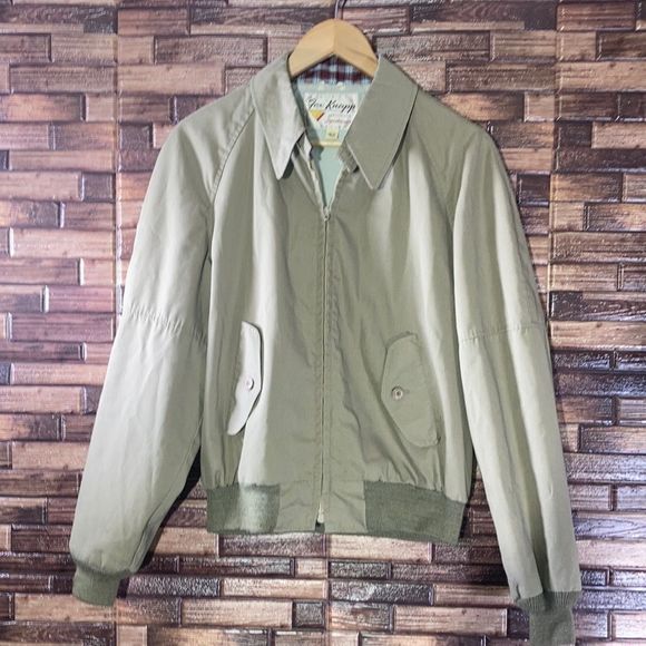 Fox Knapp Other - Vintage Unisex Fox Knapp Khaki Bomber Jacket Size Small